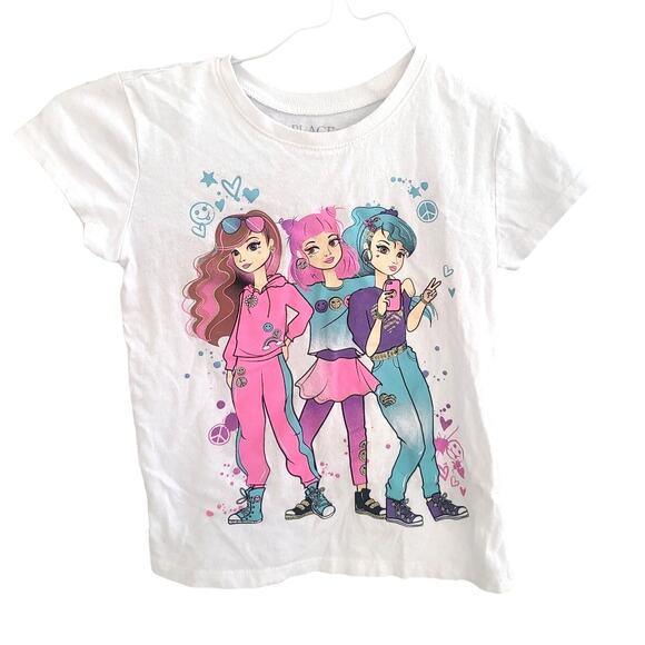 The Children's Place Girls Girl Graphic Tee - XS (4) - Picture 1 of 2